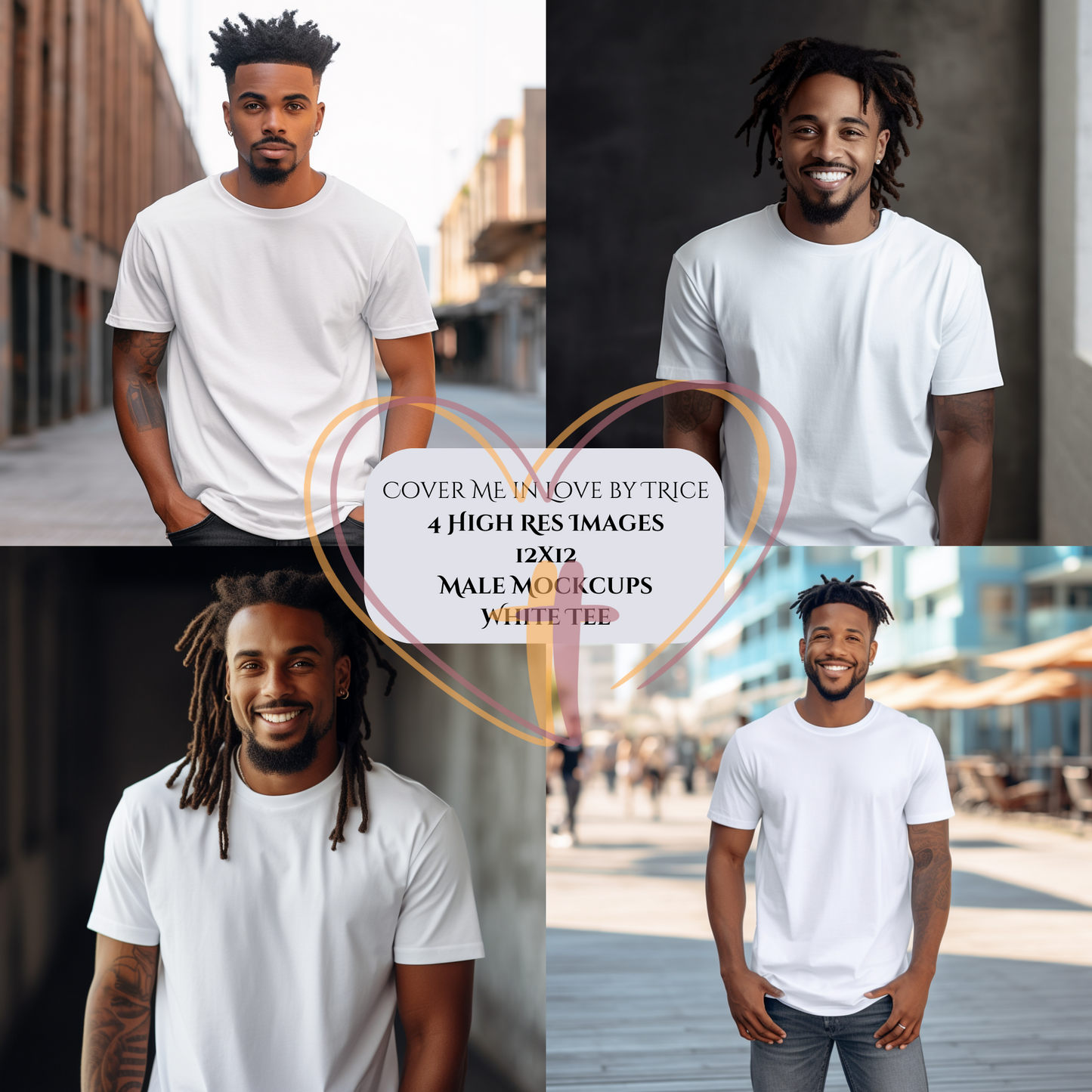 Male Mock-up set of 4 Vol2