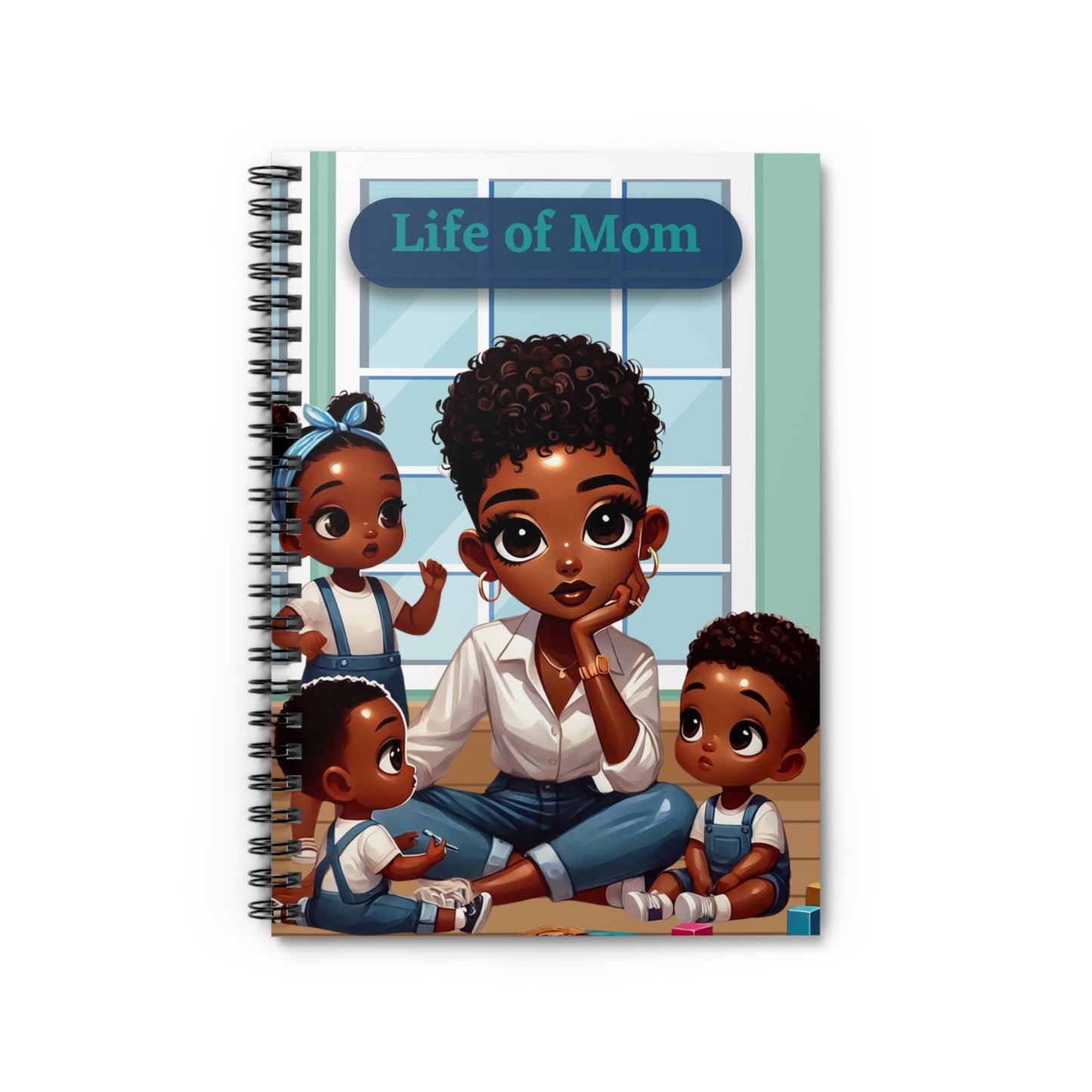 Mom Life Spiral Notebook - Ruled Line