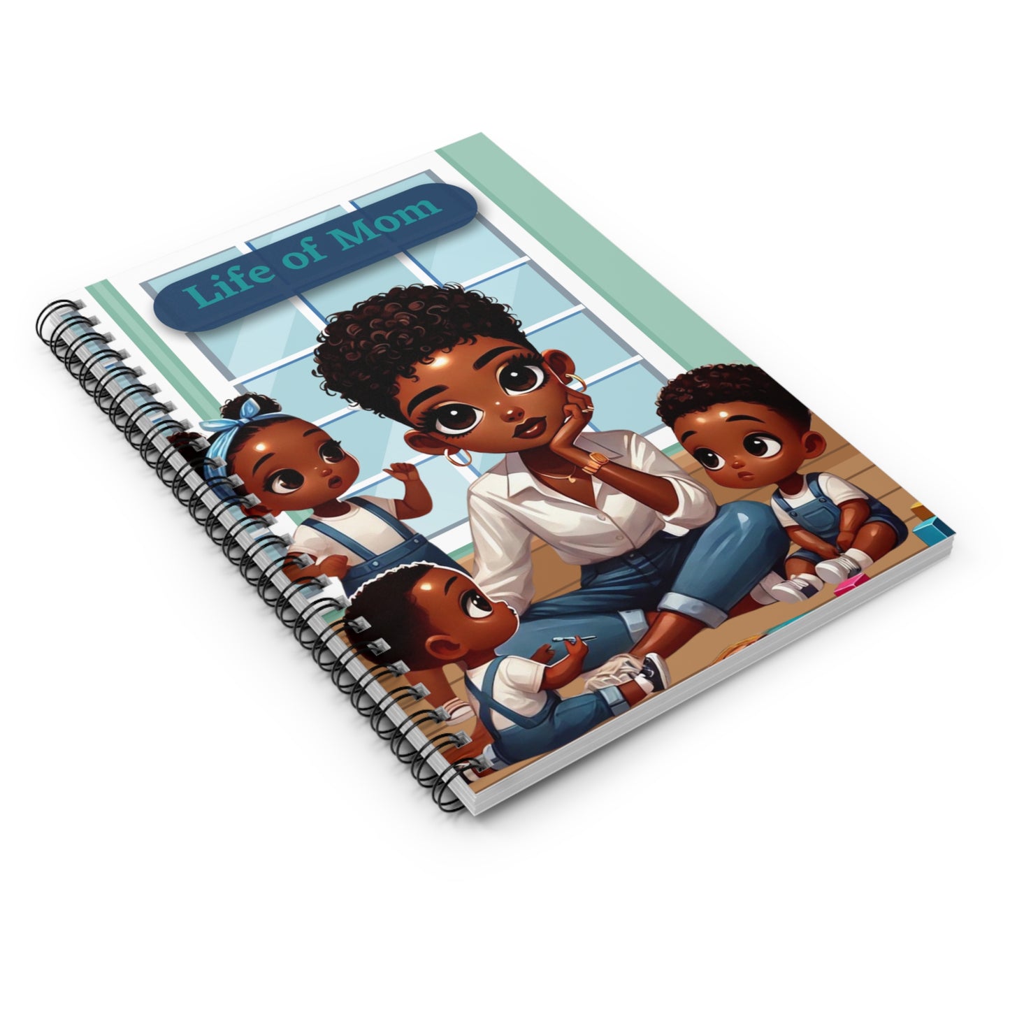 Mom Life Spiral Notebook - Ruled Line
