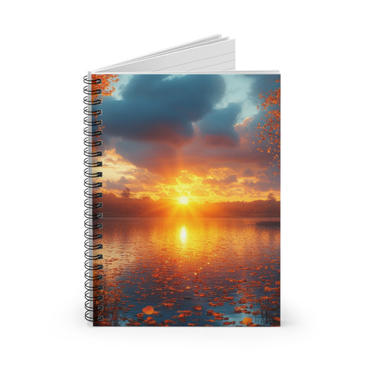 Sunset Spiral Notebook - Ruled Line