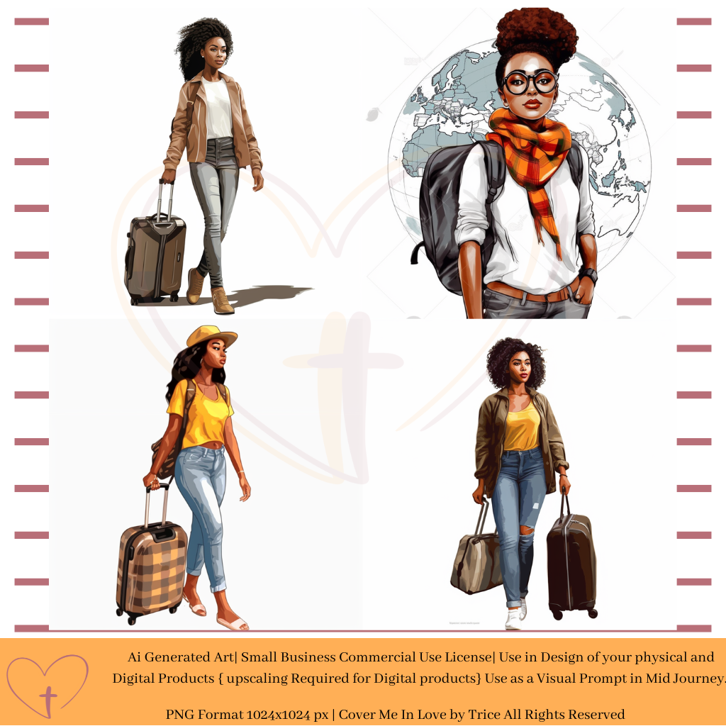 Travel Sisters Ai Art Bundle