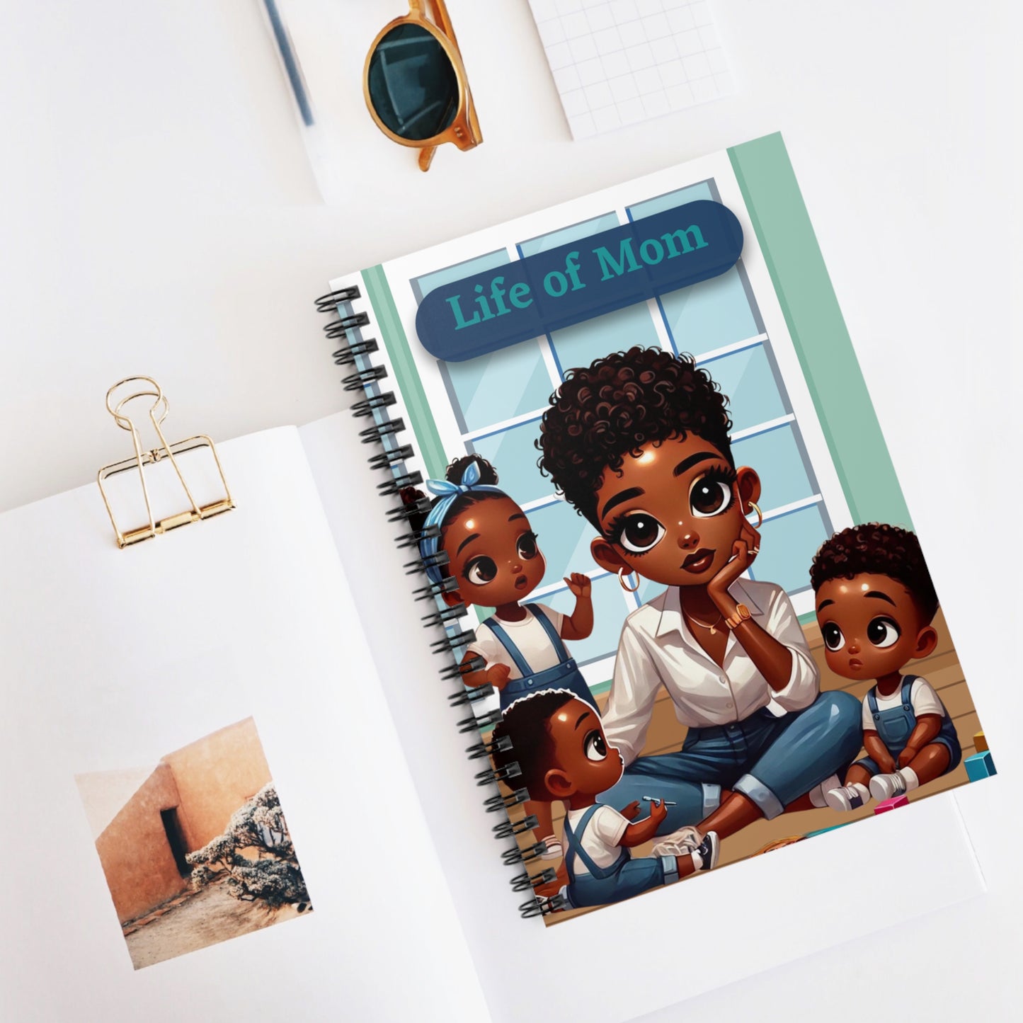Mom Life Spiral Notebook - Ruled Line