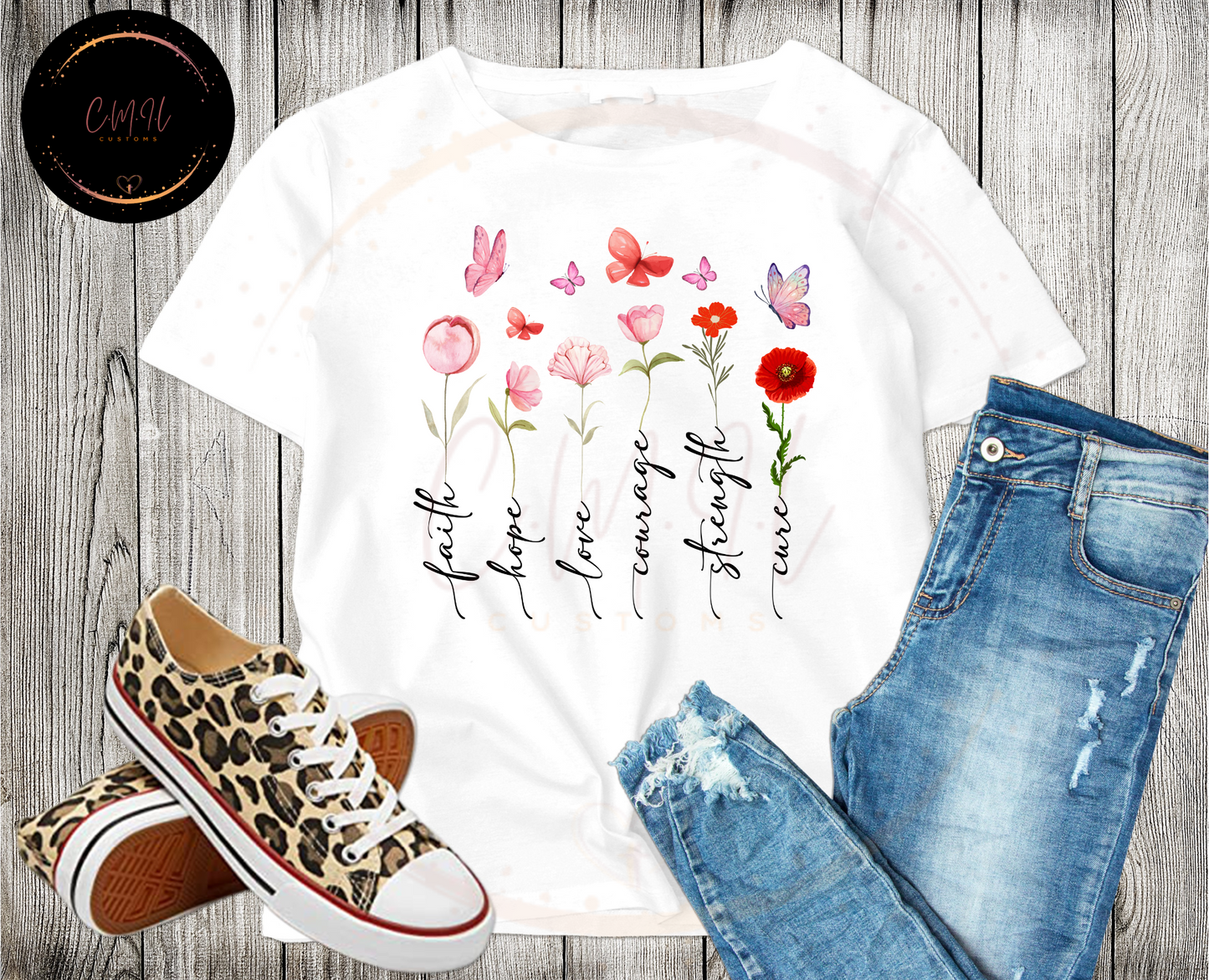 Faithful Flowers- Tshirt