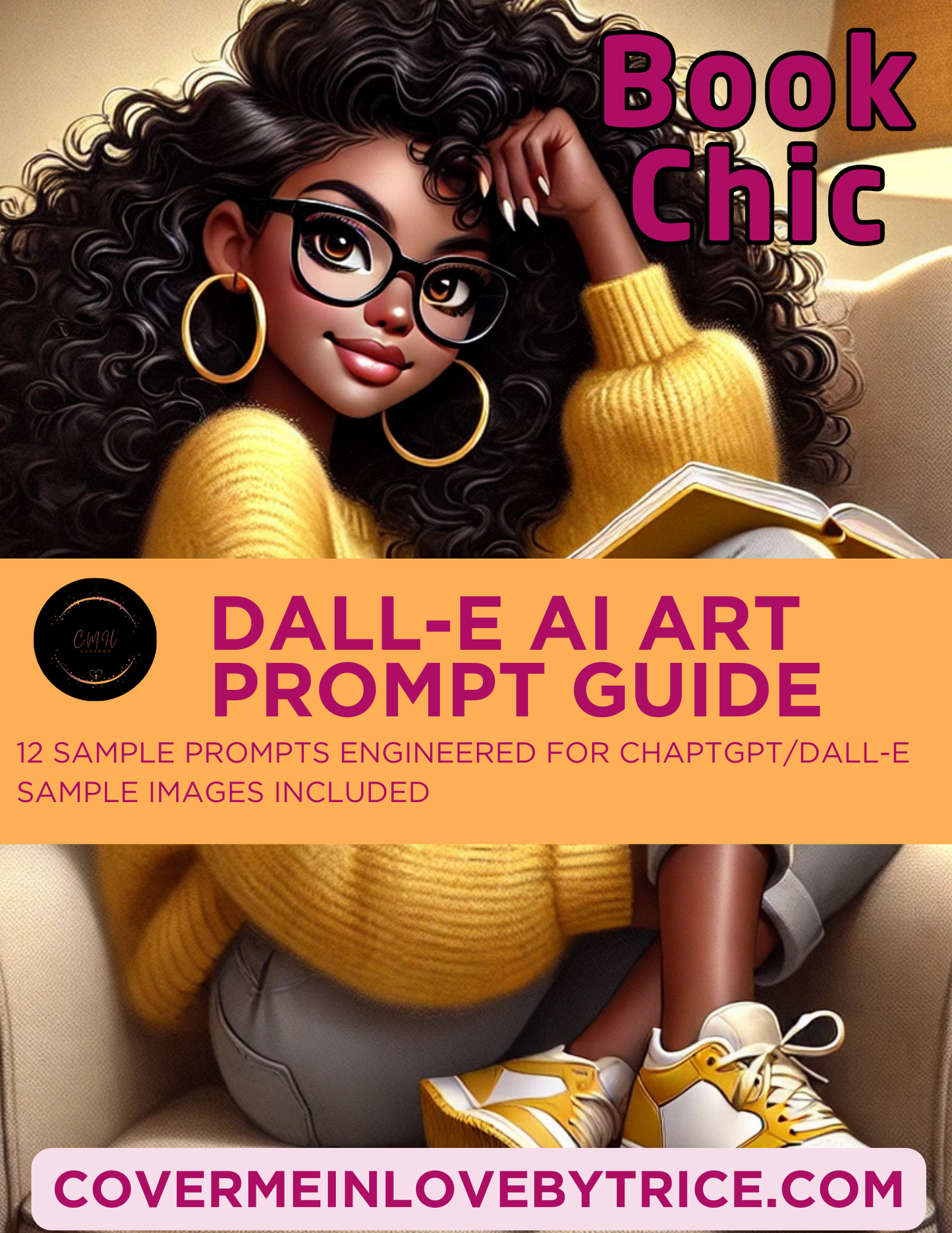 DALL-E AI Art Prompt Guide- BOOK CHIC 12 Prompts