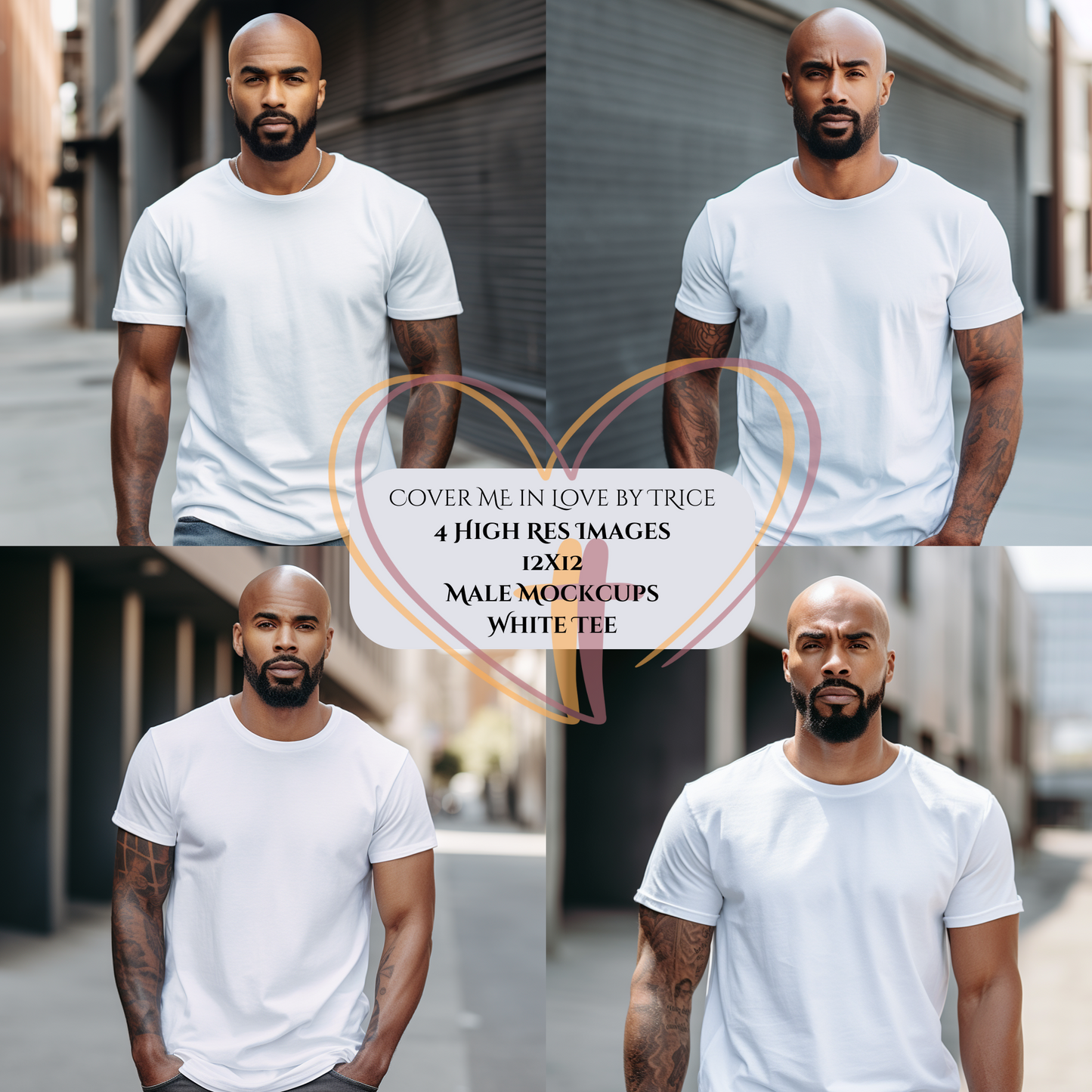 Male Mock-up set of 4