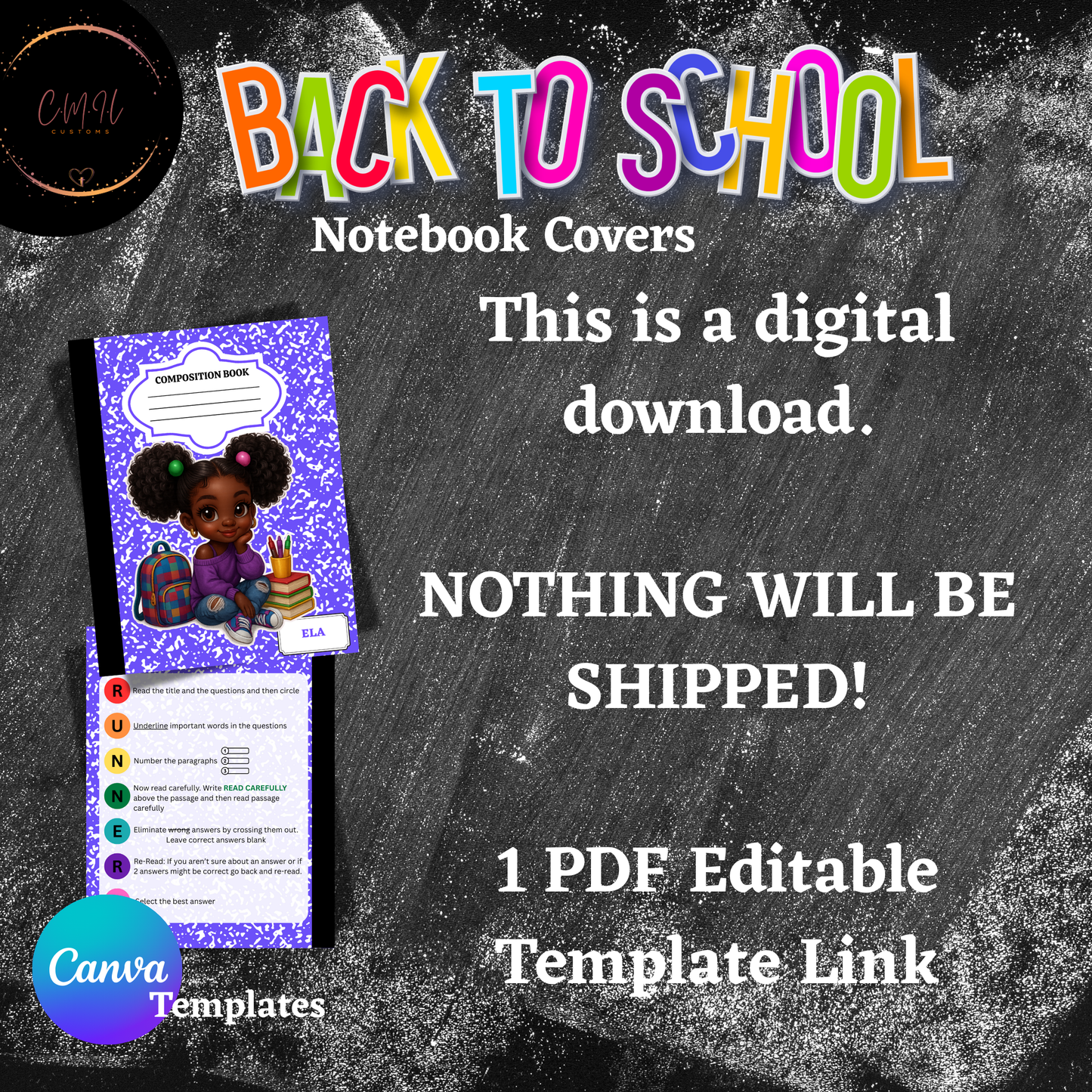 BACK TO SCHOOL NOTEBOOK COVER TEMPLATES