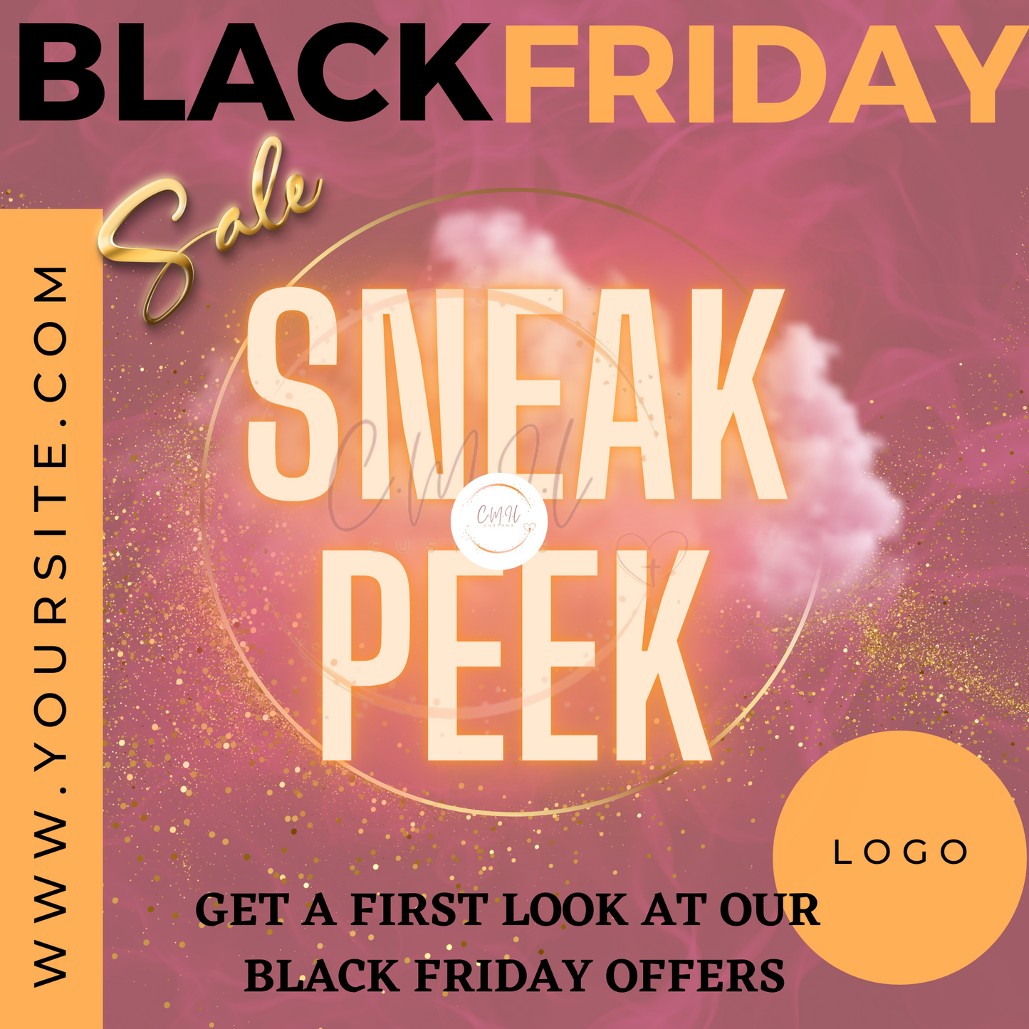 Black Friday Editable Promo Templates- Canva