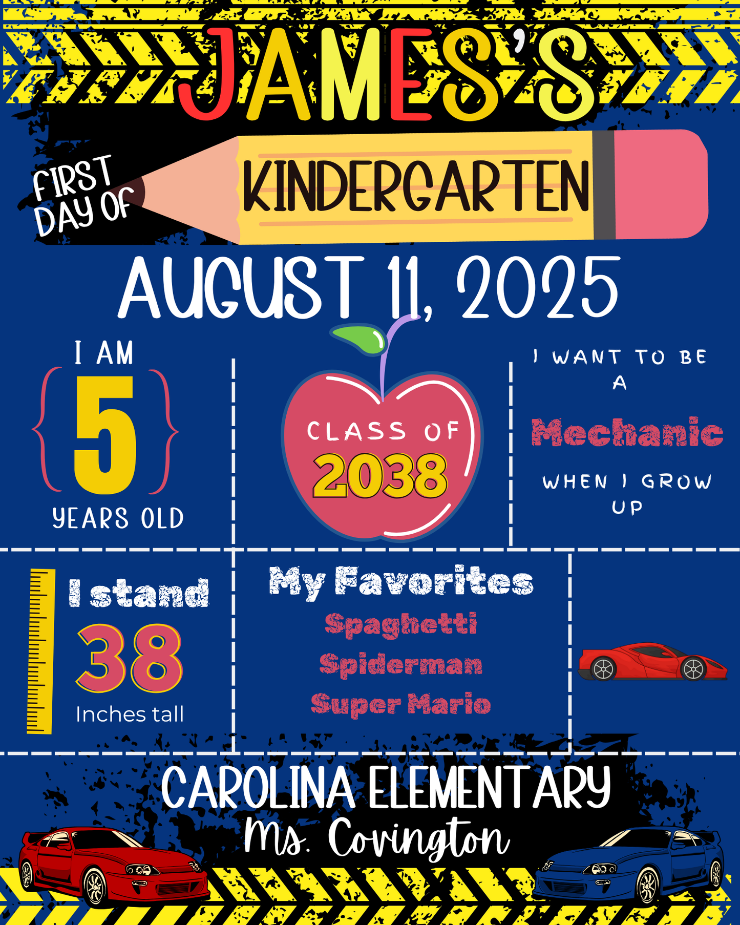 First day of school sign printable