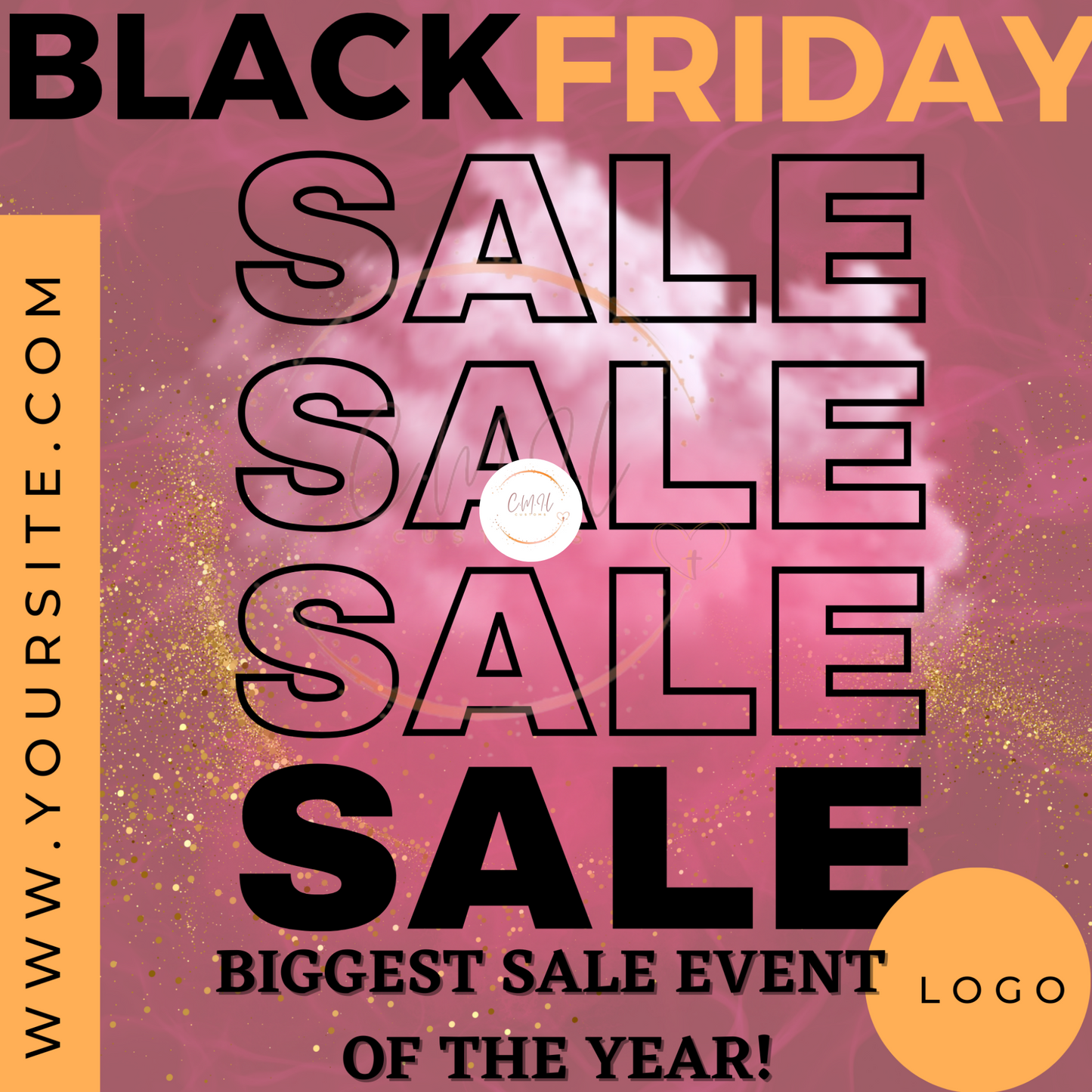 Black Friday Editable Promo Templates- Canva