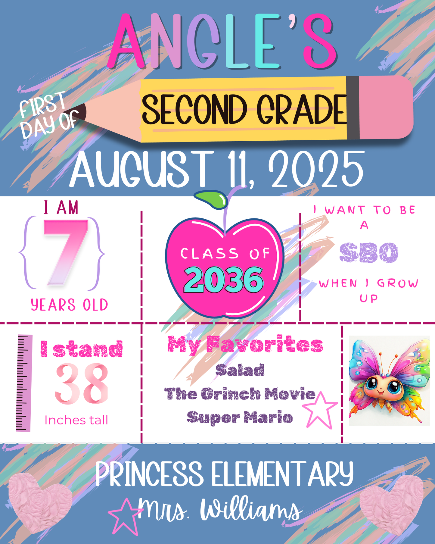 First day of school sign printable