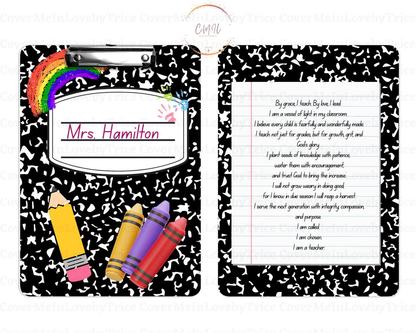 Editable Teacher Clipboard Canva Templates – Digital Download