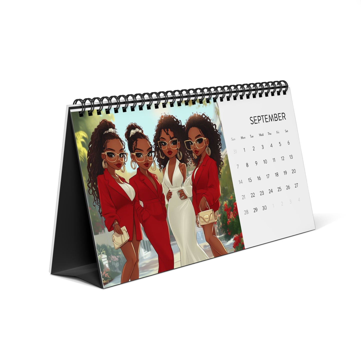 Chic Moments 2025 Desktop Calendar