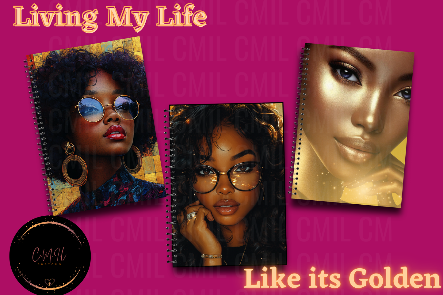 Living My Life Like It's Golden Journal Cover - Instant Download