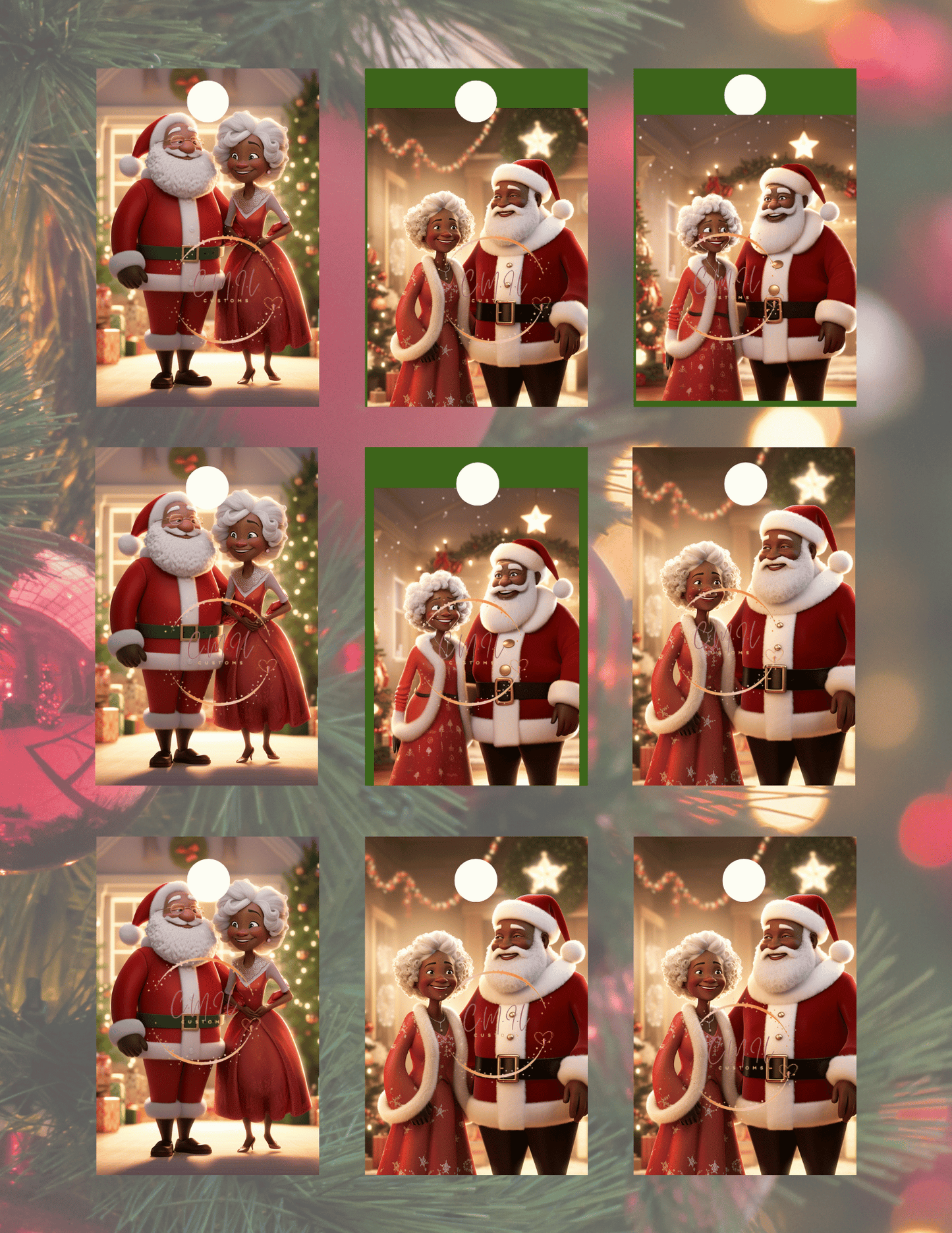 Christmas Holiday Gift Tags - Digital Download