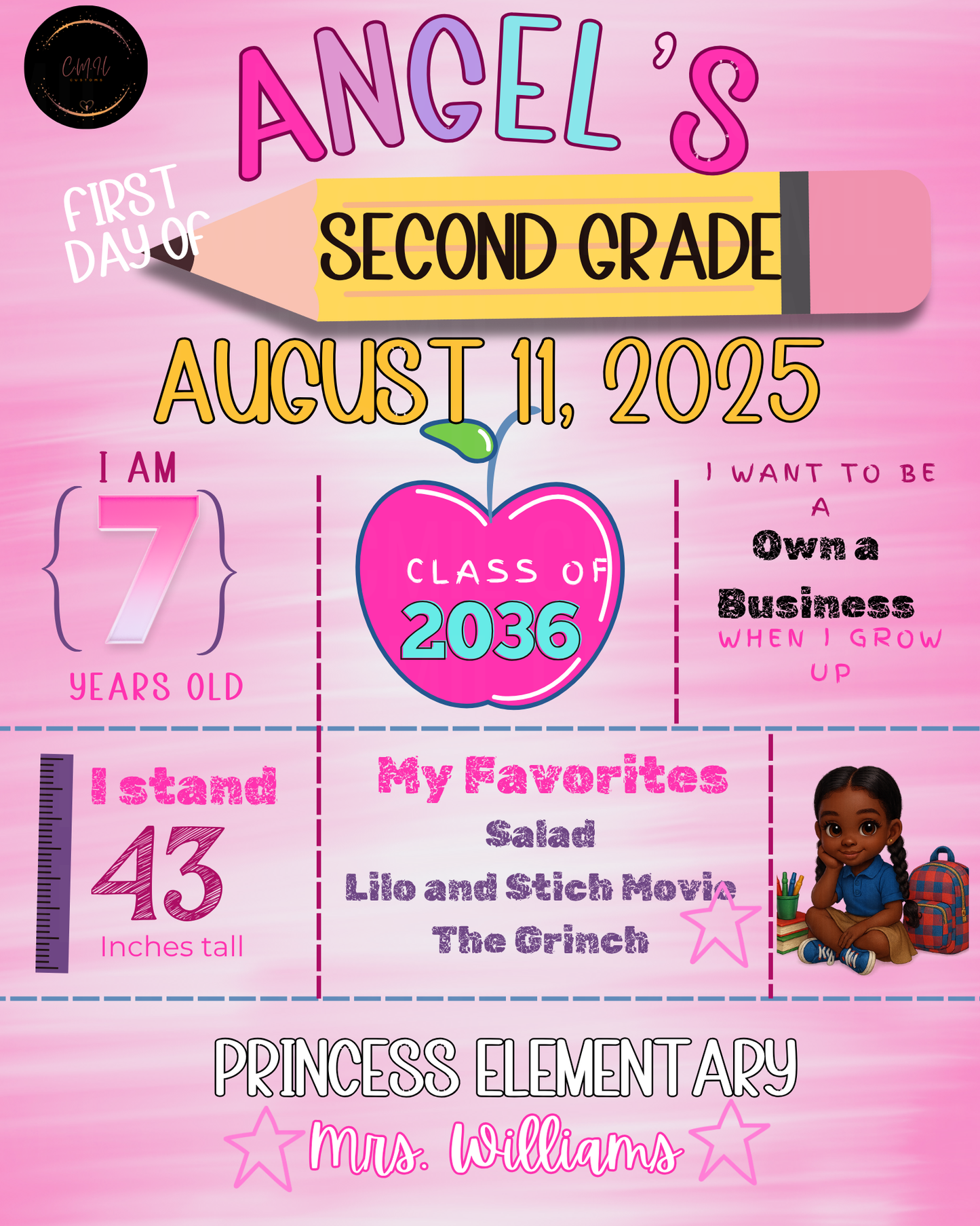 First day of school sign printable
