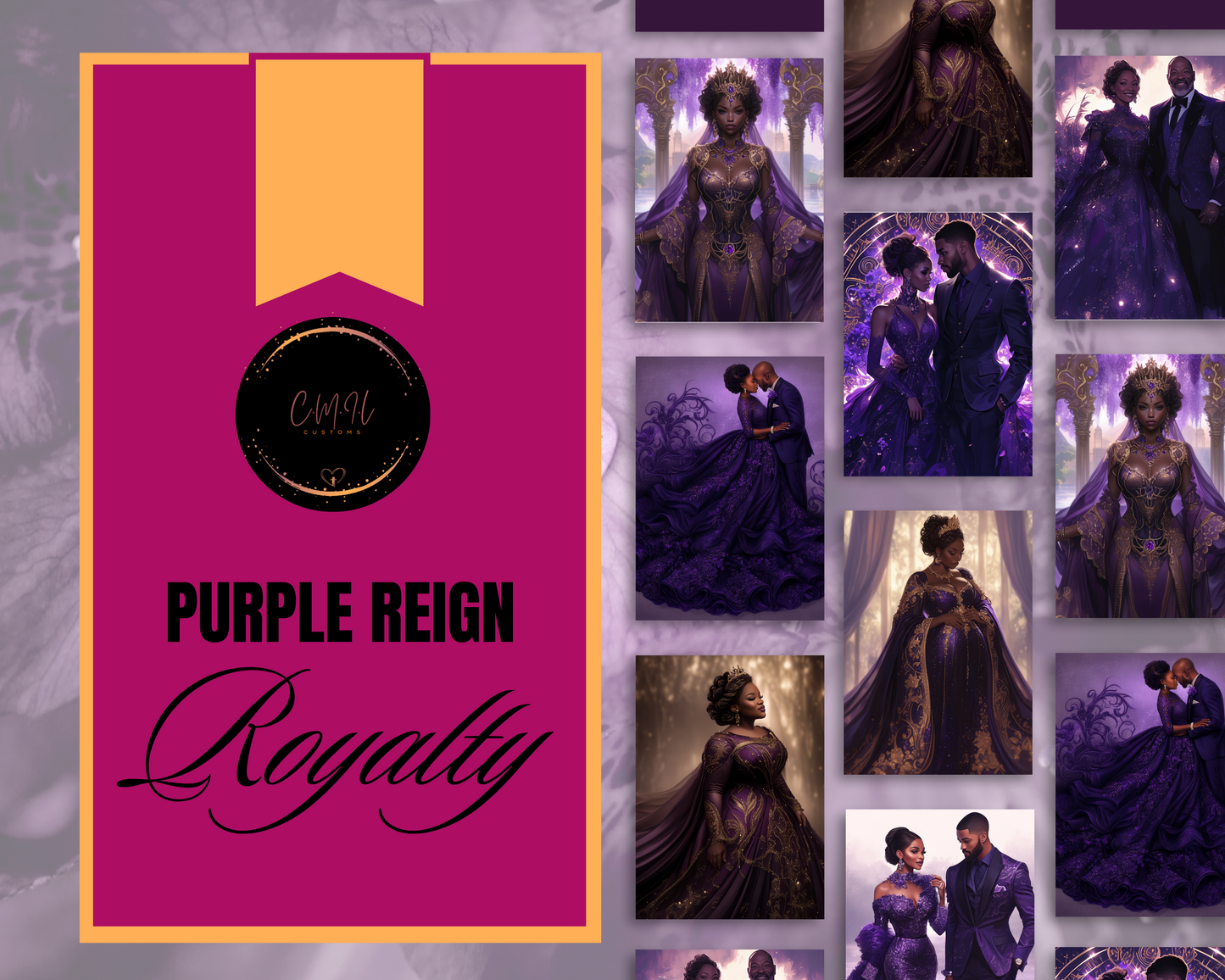 Purple Reign Journal Cover - Instant Download
