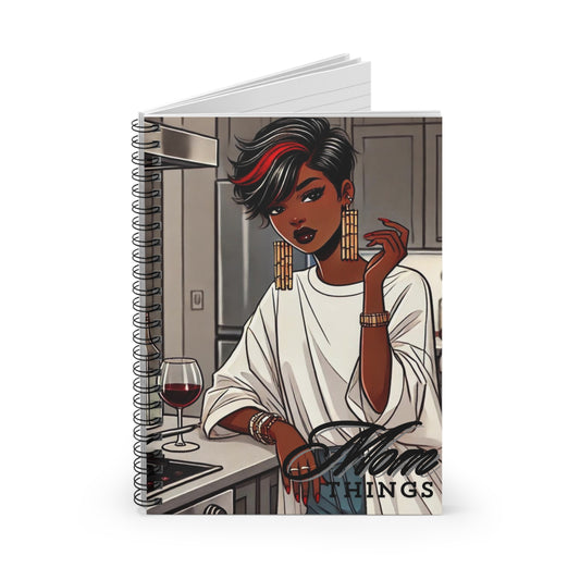 Mom Things Spiral Notebook - Ruled Line