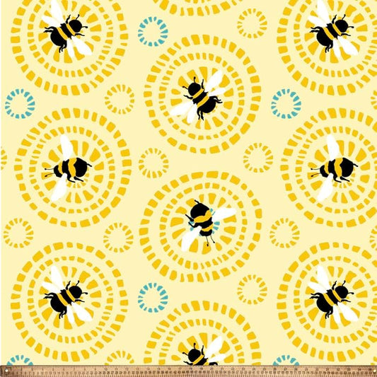 Circle Bee Fleece Blankets