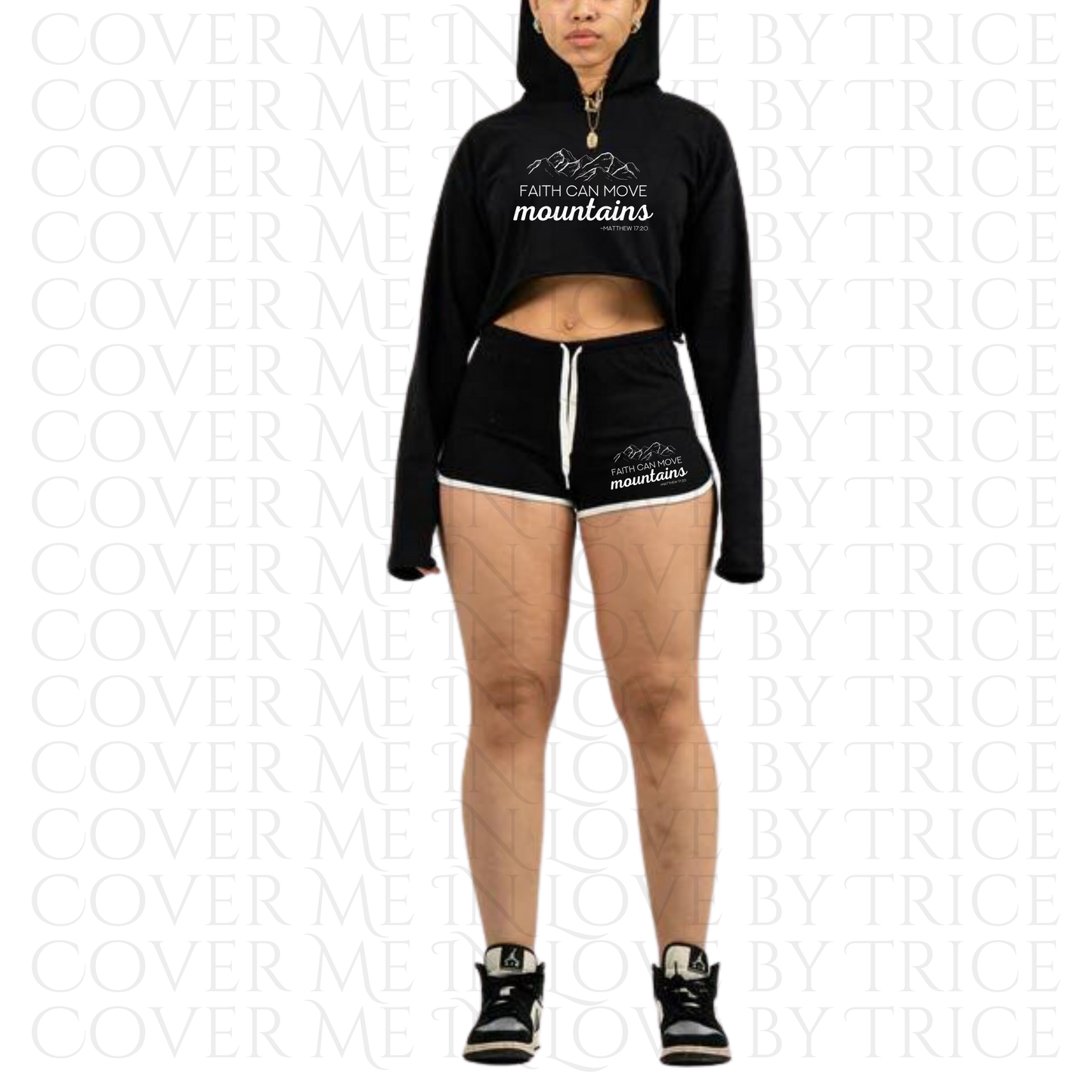 Ladies Crop Top Short Sets