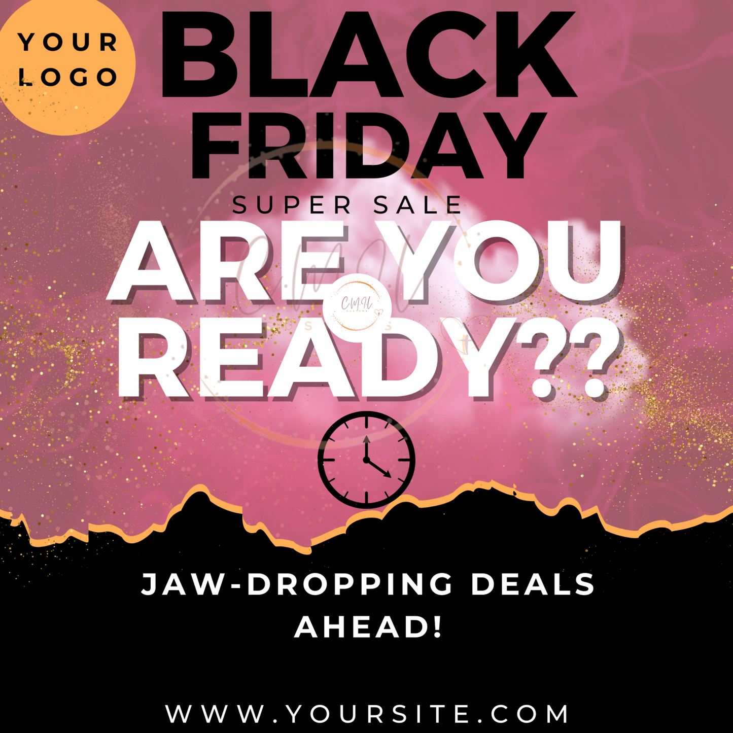 Black Friday Editable Promo Templates- Canva