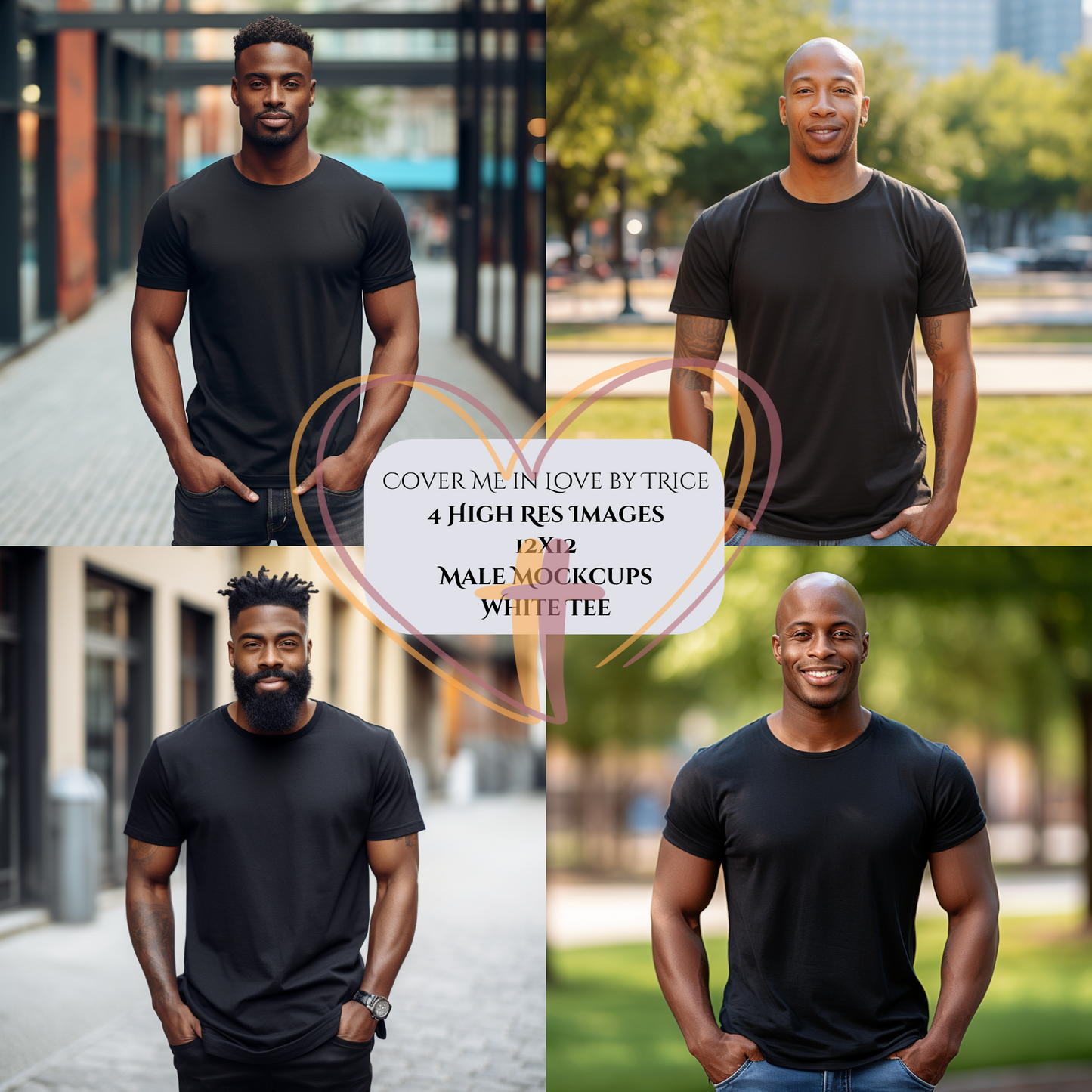 Male Mock-up set of 4 Vol1