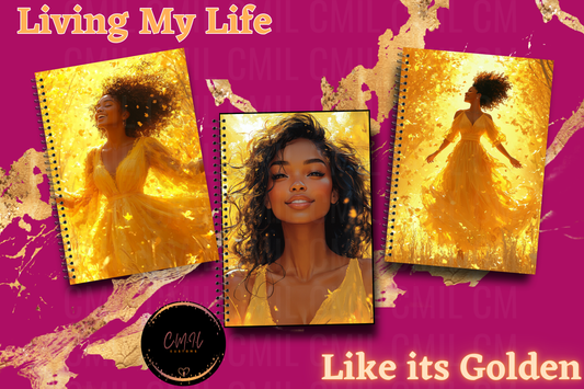 Living My Life Like It's Golden Journal Cover - Instant Download