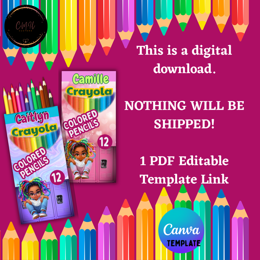 Colored Pencil Template