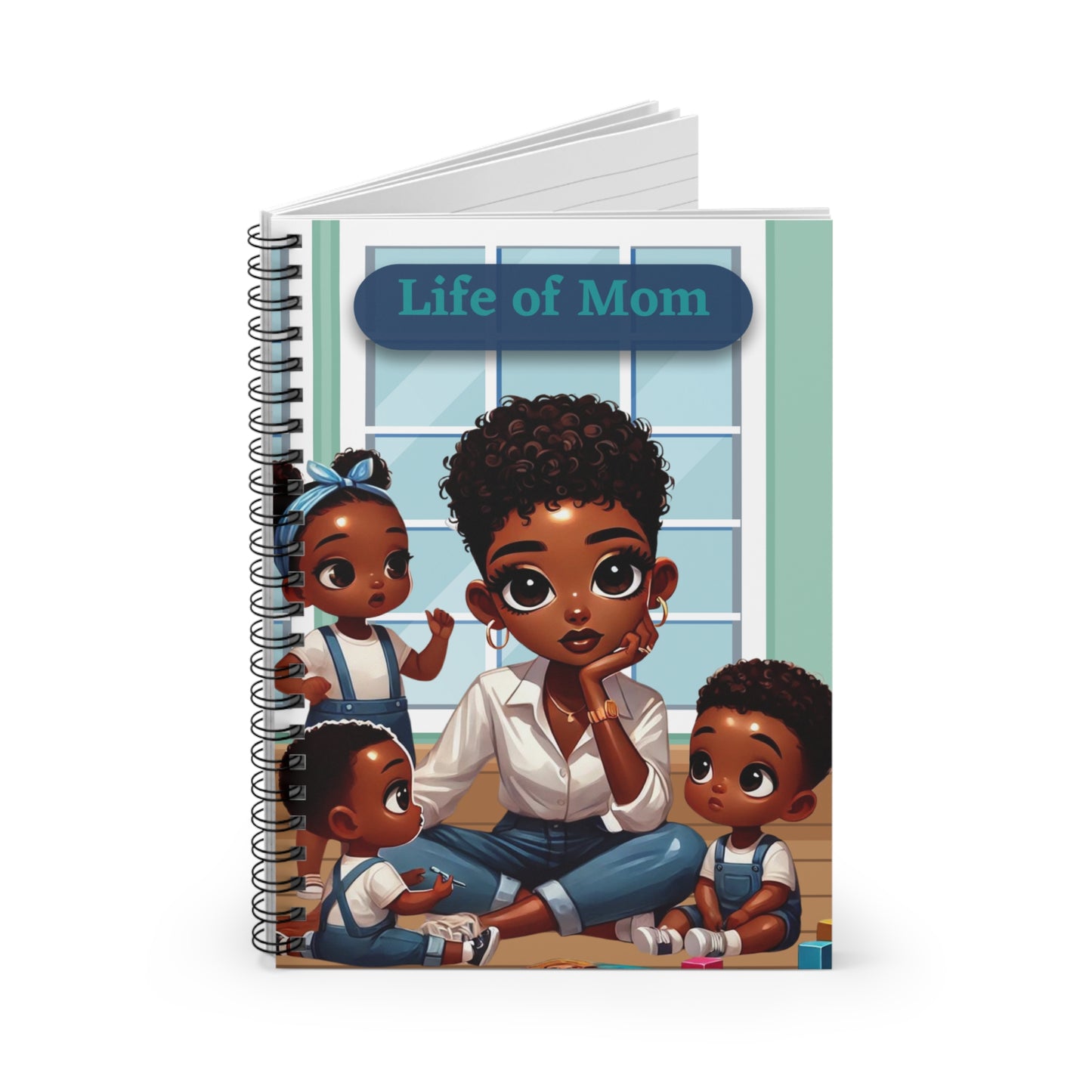 Mom Life Spiral Notebook - Ruled Line
