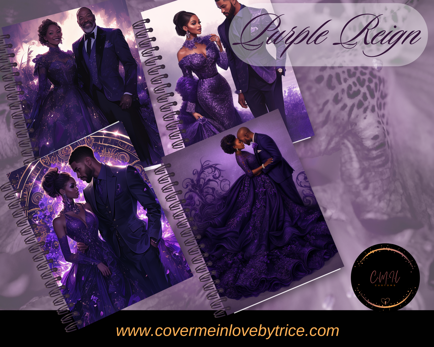 Purple Reign Journal Cover - Instant Download