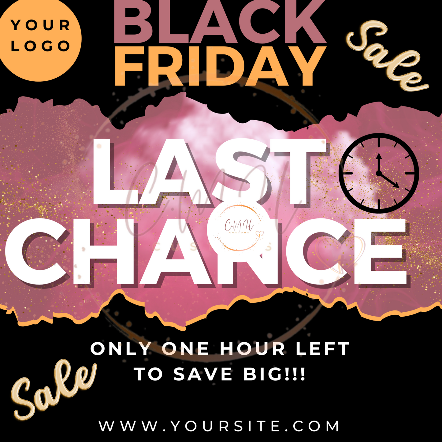 Black Friday Editable Promo Templates- Canva