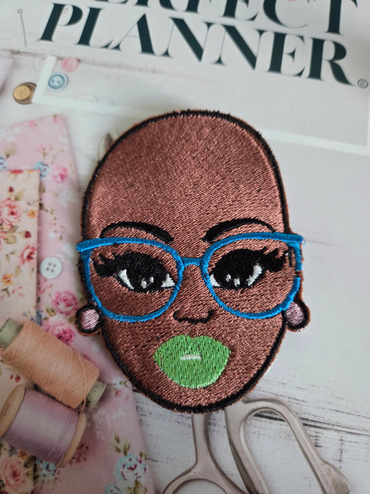 Bold & Bald Embroidered Patch