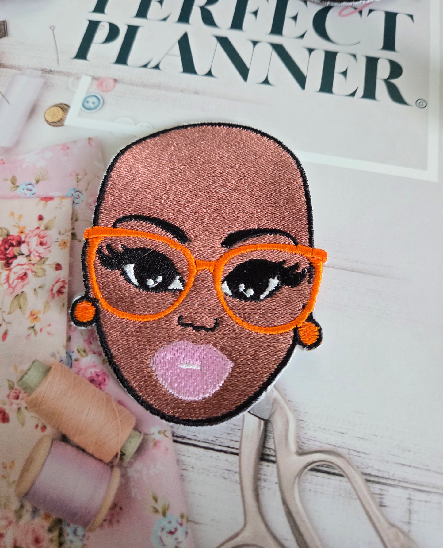 Bold & Bald Embroidered Patch