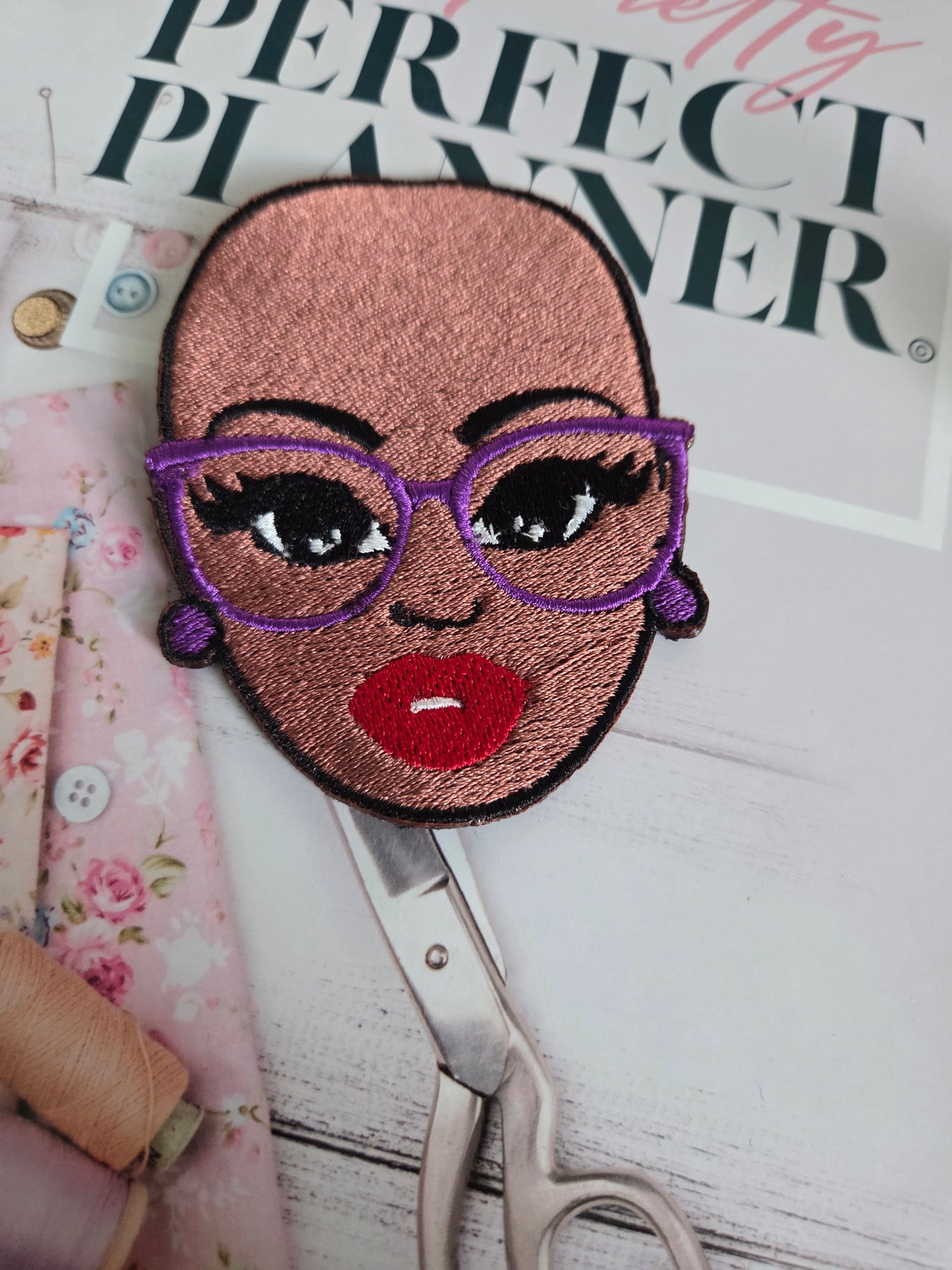 Bold & Bald Embroidered Patch