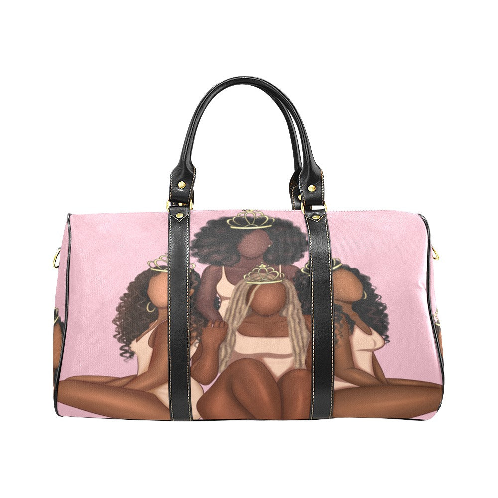 Sisters Crowns New Waterproof Travel Bag/Small (Model 1639)