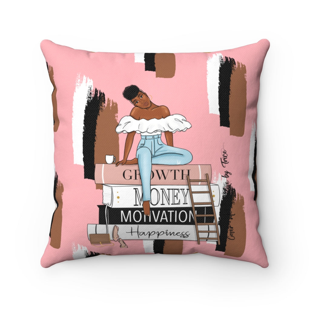 Relaxing at the Top Polyester Square Pillow