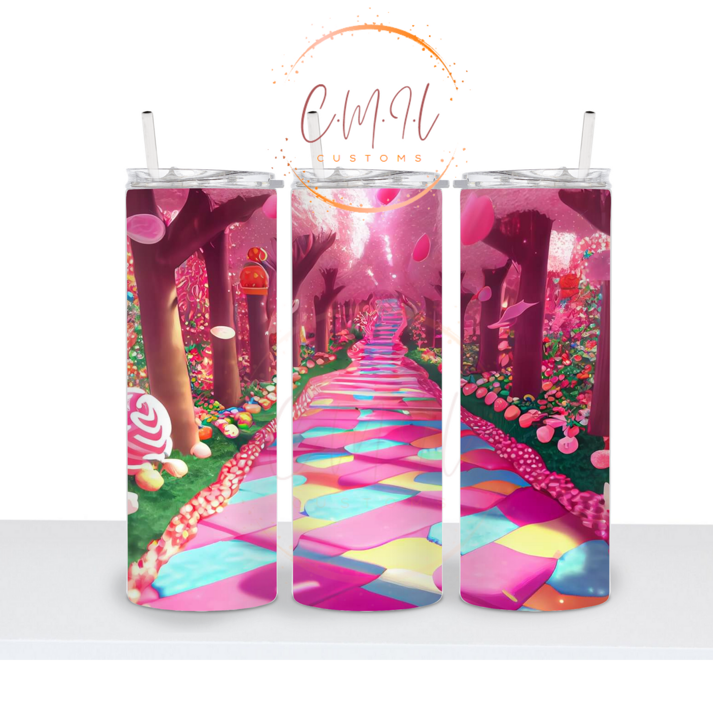 Candy Land Pink 20 oz Tumbler