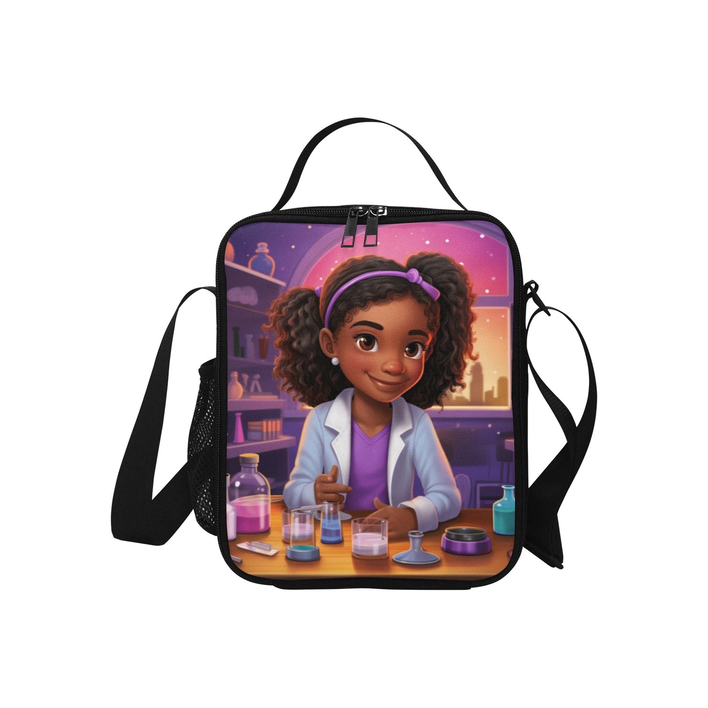 black girl bookbag and lunch bag