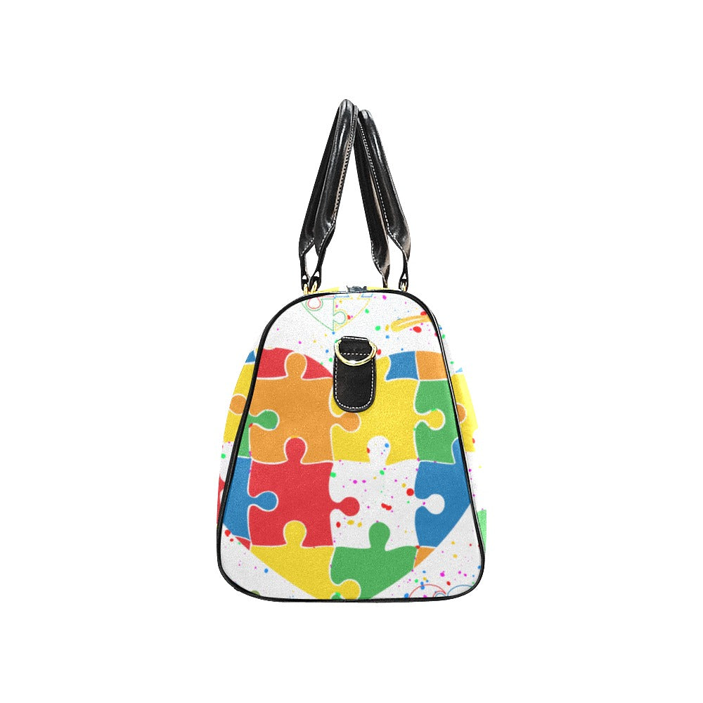 Autism Awareness Small Travel Bag New Waterproof Travel Bag/Small (Model 1639)