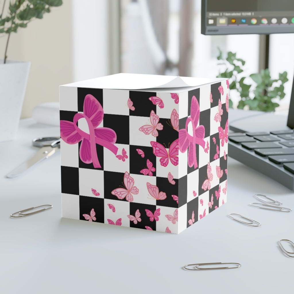 Butterfly Survivor Note Cube