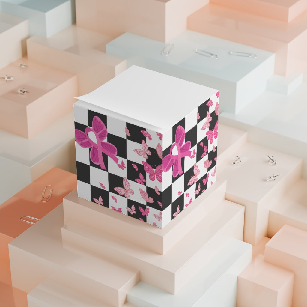 Butterfly Survivor Note Cube
