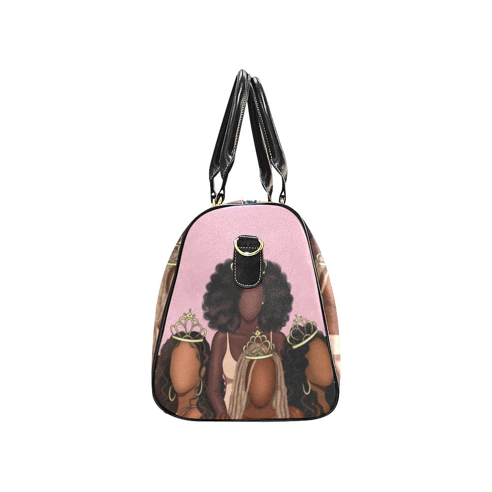 Sisters Crowns New Waterproof Travel Bag/Small (Model 1639)