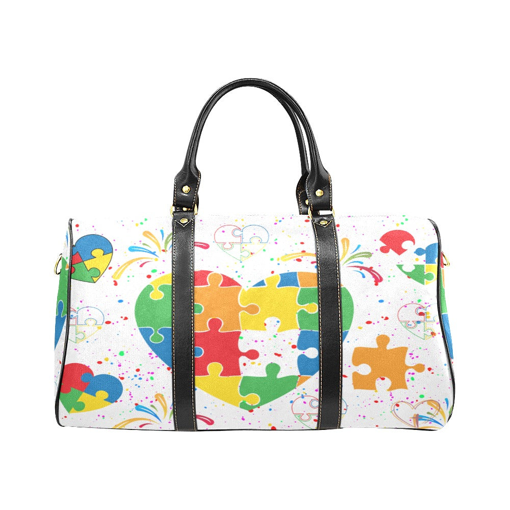 Autism Awareness Small Travel Bag New Waterproof Travel Bag/Small (Mod –  Cover Me In Love