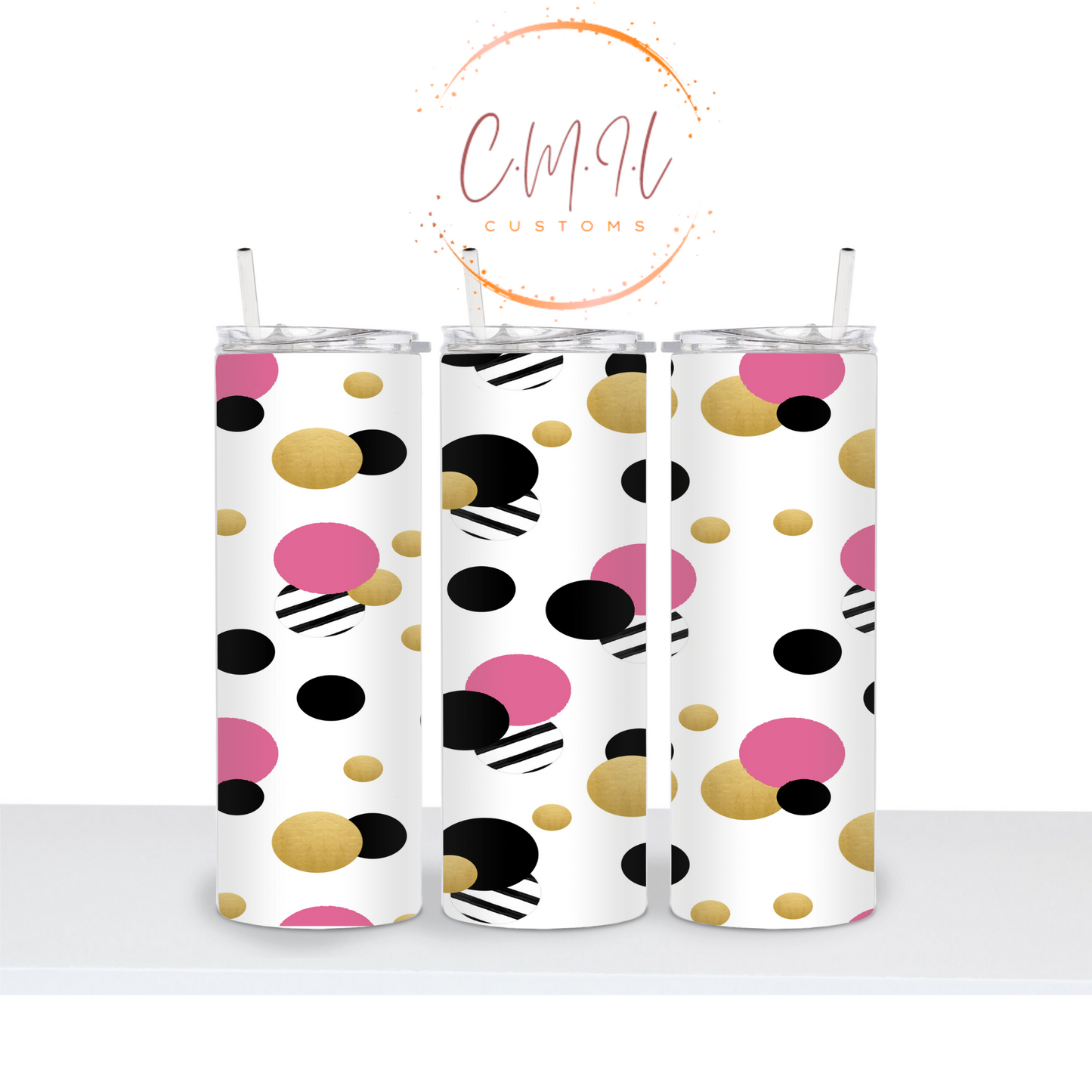 Polka dots 20 oz Tumbler