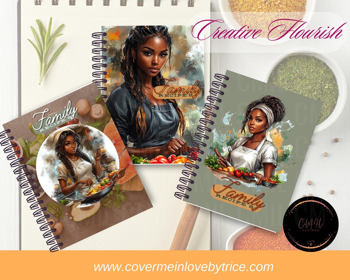 Creative Flourish Journal Cover Day 30 - Instant Download