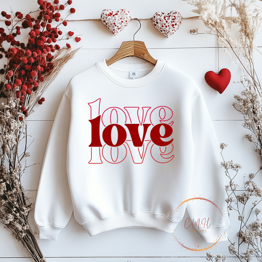 Love Sweater "Stacked"