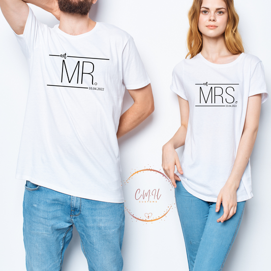 est. Mr. & Mrs (year)-Tee
