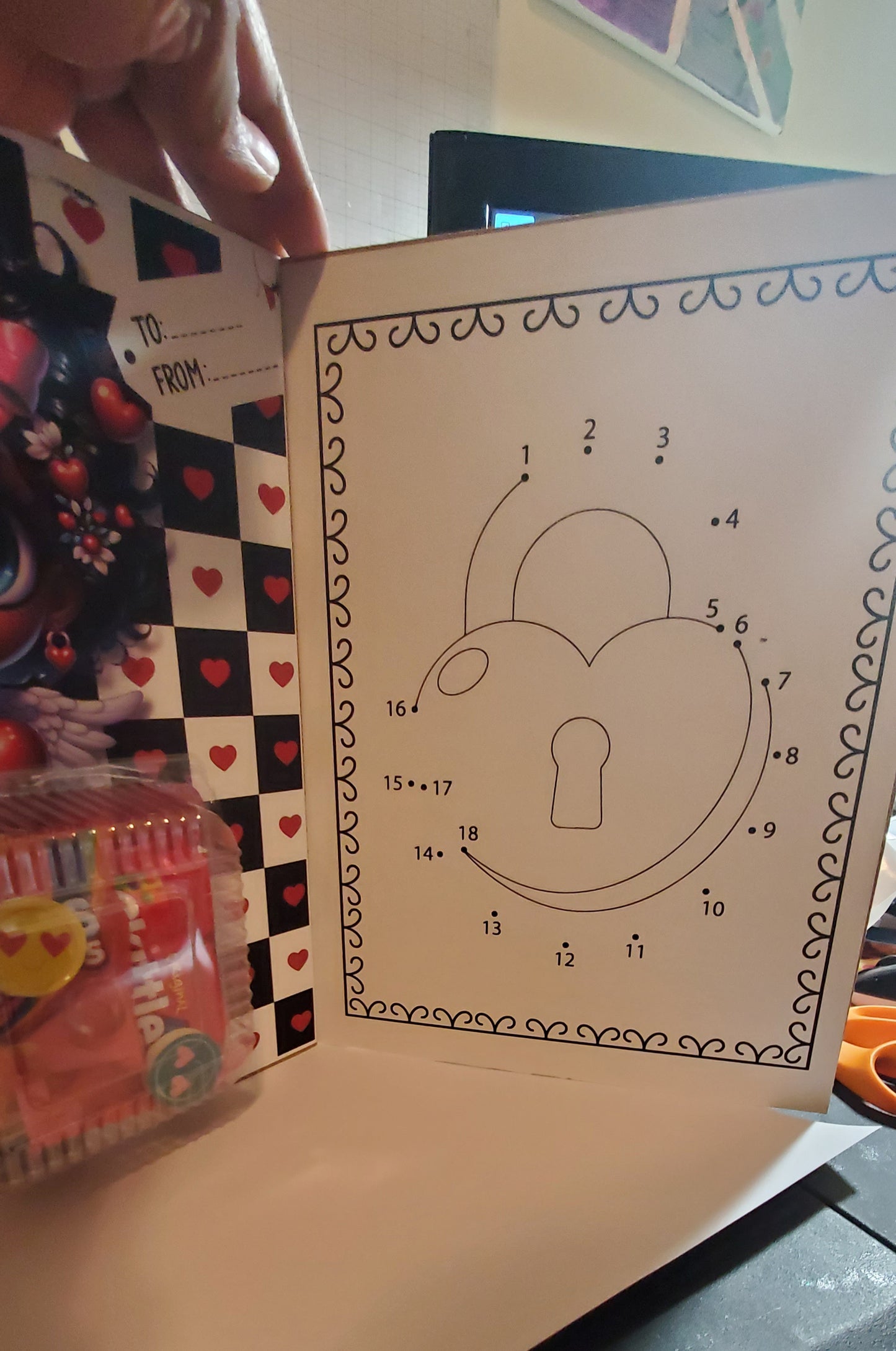 Jumbo Valentine's Card with Treats