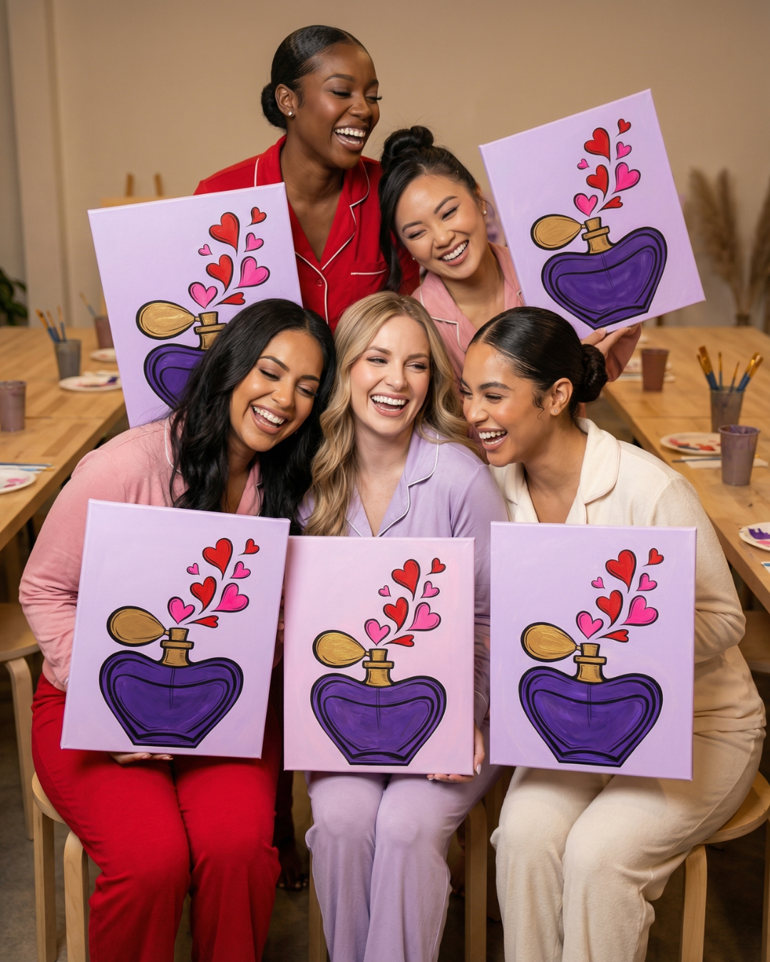 Valentine's Paint Party Sketch Designs- Digital Product + Resell Rights