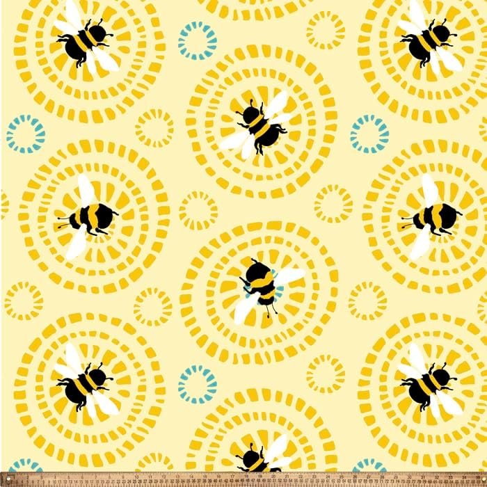 Circle Bee Fleece Blankets