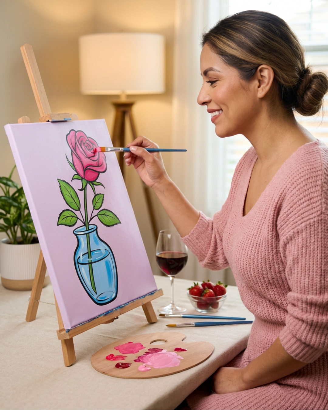 Valentine's Paint Party Sketch Designs- Digital Product + Resell Rights